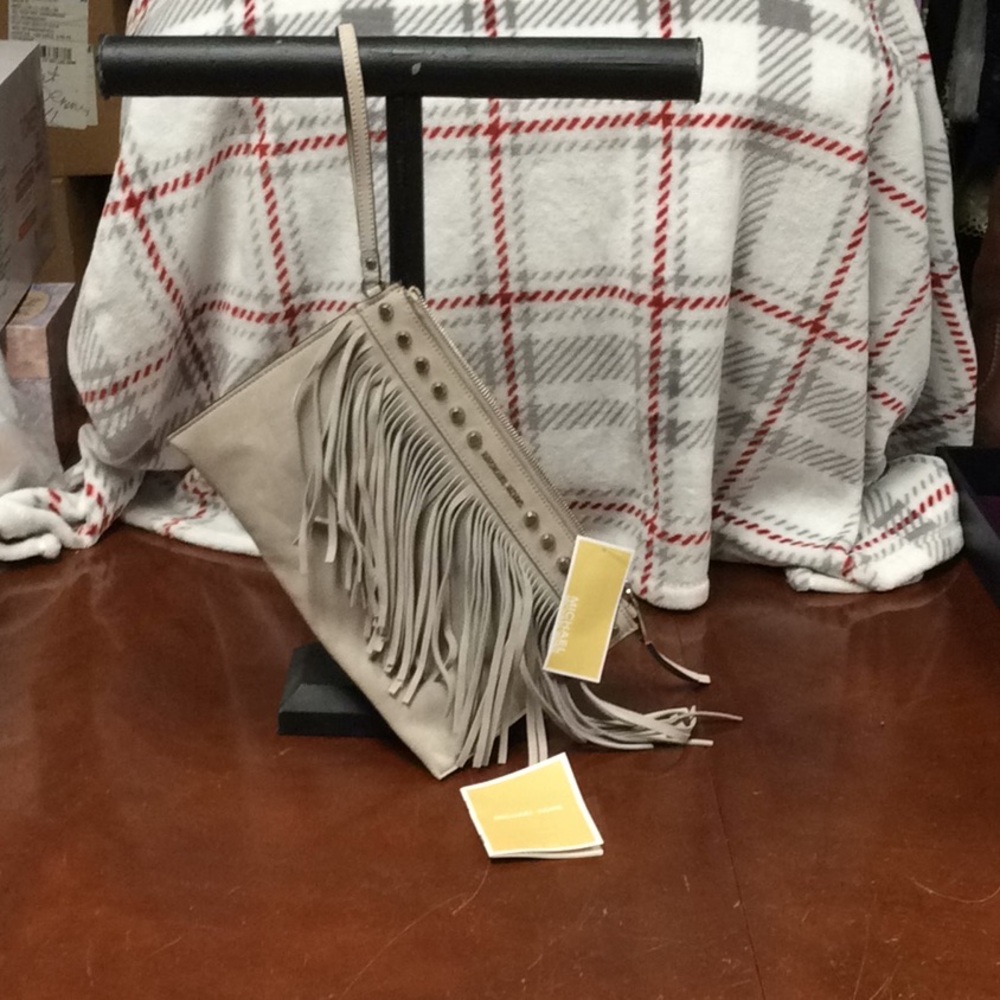 Michael Kors “Billy” Leather ZIP Clutch Wristlet